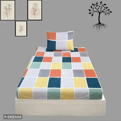 Classic Microfiber Single Bedsheet with Pillow Cover-thumb0