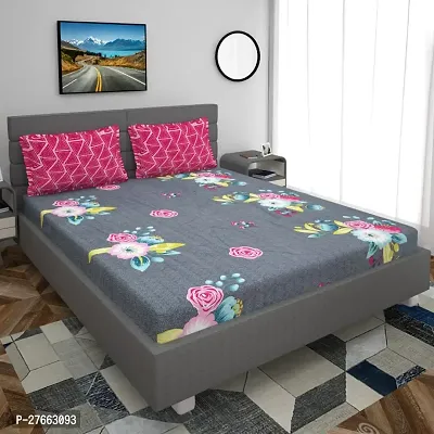 Classic Cotton Printed Bedsheet with Pillow Cover