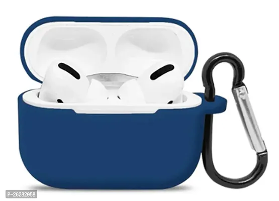 Stylish Blue Silicon Pouch For Airpods