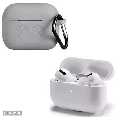 Stylish White Silicon Pouch For Airpods-thumb0