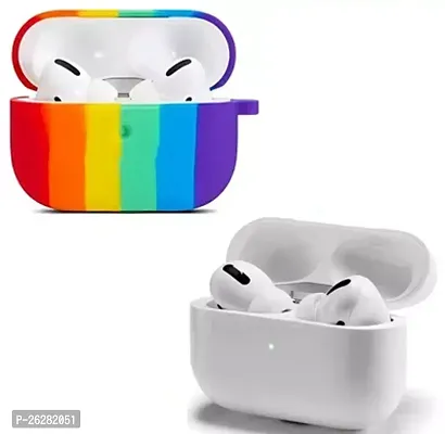 Stylish Multicoloured Silicon Pouch For Airpods