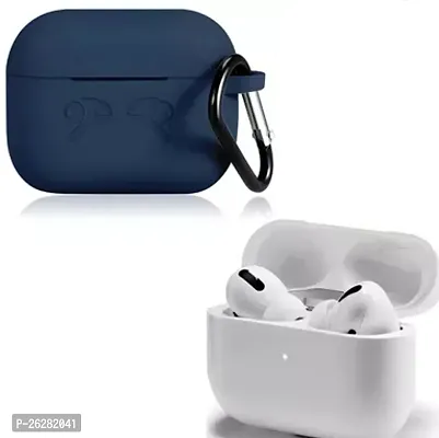 Stylish Navy Blue Silicon Pouch For Airpods