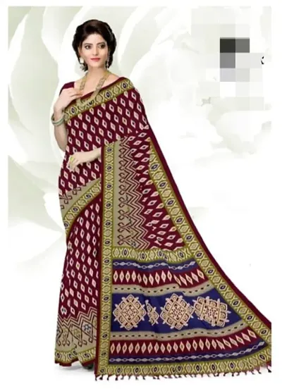 Stylish Macro Regular Wear Saree With Blouse Piece For Women