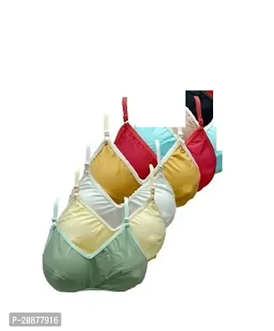 Stylish Multicoloured Cotton Solid Bras For Women Combo