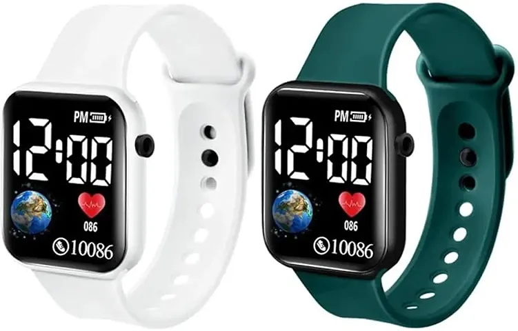 Stylish Digital Watches For Kids Pack Of 2