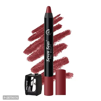 Seven Seas  Matte Mood Non Transfer Crayon Lipstick (Flaming Red 3.5g)-thumb0