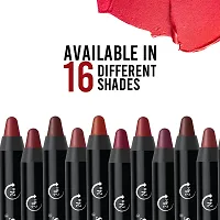 Seven Seas  Matte Mood Non Transfer Crayon Lipstick (Flaming Red 3.5g)-thumb4