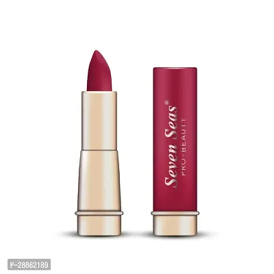 Seven Seas Stay Classy Lipstick Matte Full Coverage Long Lasting Lipstick | Smooth Application | Transferproof  Smudge Proof | Highly Pigemented Lipstick for Women (Vivid Burgundy 3.5g )-thumb5