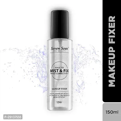 Seven Seas Magic Fix Mist  Fix Prime + Correct + Set Makeup Fixer (Transparent)
