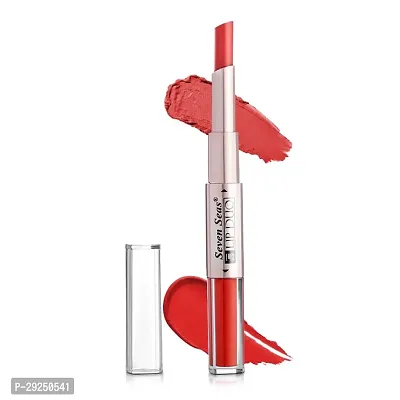 Seven Seas 2 in 1 Lipstick | Full Coverage | Comfortable | 2 in 1 | Lipstick + Liquid Lipstick (Matte Red)-thumb0