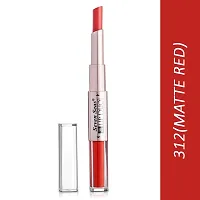 Seven Seas 2 in 1 Lipstick | Full Coverage | Comfortable | 2 in 1 | Lipstick + Liquid Lipstick (Matte Red)-thumb1