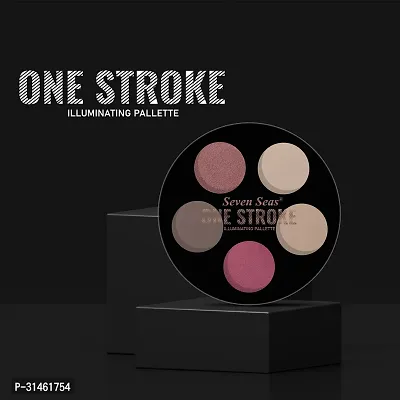 One Stroke Illuminating Palette With 5 Ultra Professional Eyeshadow Colors 1 Highlighter 2 Compact 3 Concealer 4 Blusher 5 Contour-thumb2