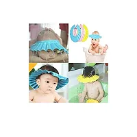 SHENKY Bath Shower Cap for Baby & Children (Multi-Color, 2 Pieces)-thumb2