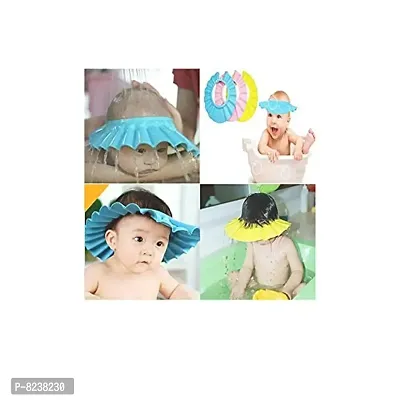 SHENKY Bath Shower Cap for Baby & Children (Multi-Color, 2 Pieces)-thumb3