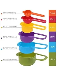 SHENKYMeasurement Measuring Spoon Cups 1 Set of 5 Pieces - Kitchen Tool/Baking Tool-thumb2