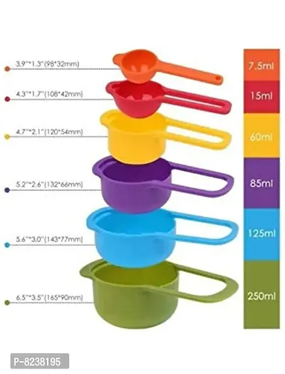 SHENKYMeasurement Measuring Spoon Cups 1 Set of 5 Pieces - Kitchen Tool/Baking Tool-thumb3