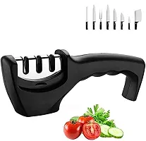 SHENKY Manual Knife Sharpener 3 Stage Sharpening Tool for Ceramic Knife and Steel Knives.-thumb2