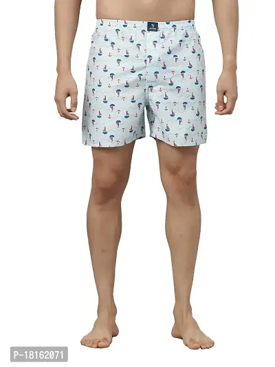 JOVEN Men's Printed Boxers(Pack of 3) White-thumb4