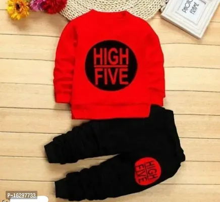 Red coloured clothing set for baby boys-thumb0