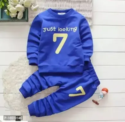 Blue coloured cotton clothing set for baby boys-thumb0