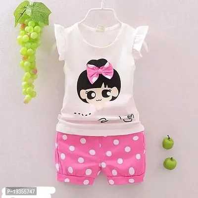 FANCY PRINTED TOP WITH SHORTS FOR BABY GIRL