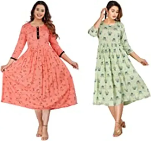 Classic Rayon Kurti | Maternity Kurti For Women Pack Of 2