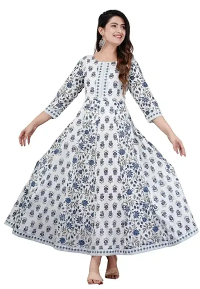 Vorcia Febtex Women for Cottan Printed Gown Dress Pic 1