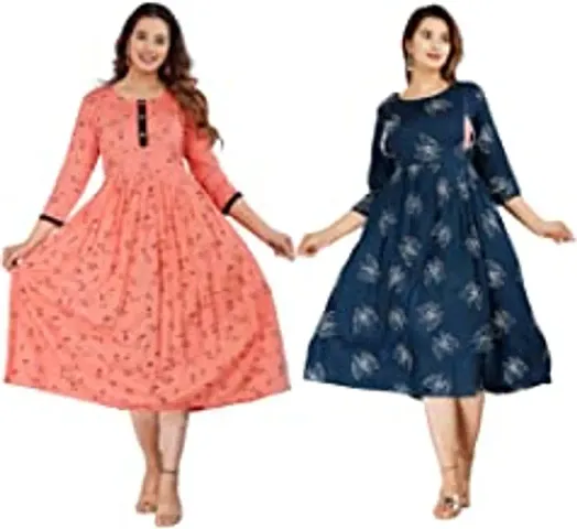 Classic Rayon Kurti | Maternity Kurti For Women Pack Of 2