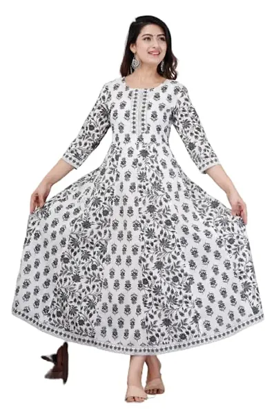 Vorcia Febtex Women for Cottan Printed Gown Dress Pic 1