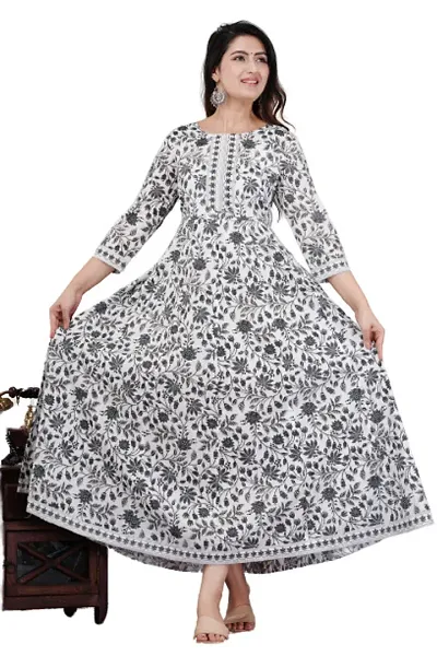 Classic Stitched Ethnic Gowns For Women