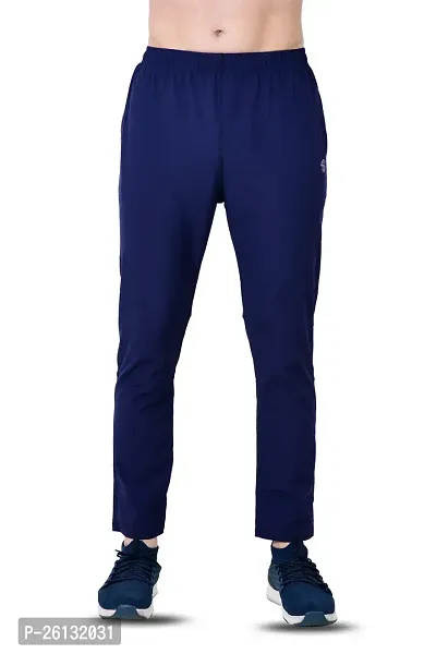 Classic Polyester Spandex Solid Track Pants for Men-thumb2