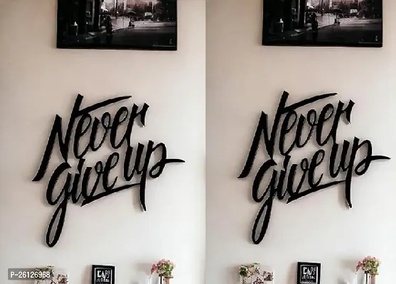 Never Give Up Pack Of 2 Wall Decor And Hangings