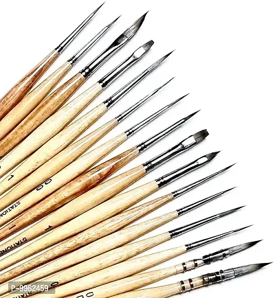 Mainliners Synthetic Miniature Brushes-  Set Of 16