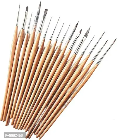 Mainliners Synthetic Miniature Brushes-  Set Of 16-thumb0