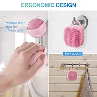 PAGALYetrade Silicone Body Scrubbers Loofah Brush for Use in Shower, Silicone Massage Exfoliating Bath Brush with Soap Dispenser, Deep Cleaning.-thumb4