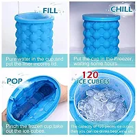 PAGALY Silicone Ice Cube Maker The Innovation Space Saving Ice Cube Genie Makers for Home, Party and Picnic - Bucket Revolutionary Flexible Ice Mould for Whiskey, Wine, Beer-thumb2