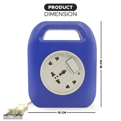 DecorSecrets Eriq(3+1) Wall Extension Cord with 6amp Indian Sockets, Master Switch, LED Indicator, Extension Board, Electric Board, Switch Board, Extension Cord, Extension Board with Wire-thumb4