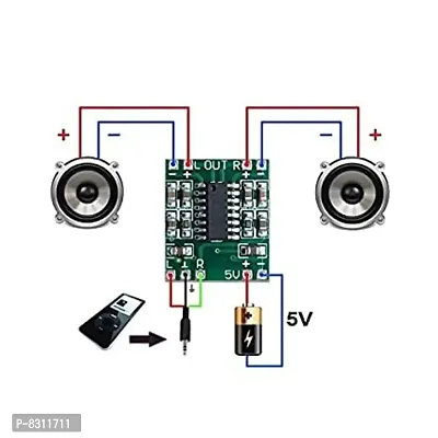 DecorSecrets DC 5V Class D Mini Digital Amplifier Board Module- Set of 10-thumb3