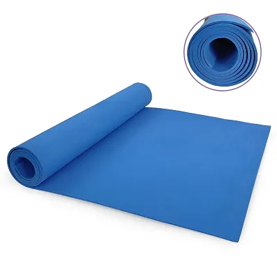 DecorSecrets Anti-Skid Yoga Mat for Men  Women, Exercise for Gym/Home Workout Fitness Green 6 mm Yoga Mat (Blue)