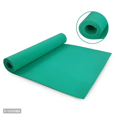 DecorSecrets Anti-Skid Yoga Mat for Men  Women, Exercise for Gym/Home Workout Fitness Green 6 mm Yoga Mat (Seagreen)-thumb0