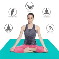 DecorSecrets Anti-Skid Yoga Mat for Men  Women, Exercise for Gym/Home Workout Fitness Green 6 mm Yoga Mat (Seagreen)-thumb3