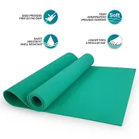 DecorSecrets Anti-Skid Yoga Mat for Men  Women, Exercise for Gym/Home Workout Fitness Green 6 mm Yoga Mat (Seagreen)-thumb1