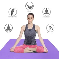 DecorSecrets Anti-Skid Yoga Mat for Men  Women, Exercise for Gym/Home Workout Fitness Green 6 mm Yoga Mat (Purple)-thumb3