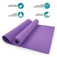 DecorSecrets Anti-Skid Yoga Mat for Men  Women, Exercise for Gym/Home Workout Fitness Green 6 mm Yoga Mat (Purple)-thumb1