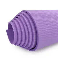 DecorSecrets Anti-Skid Yoga Mat for Men  Women, Exercise for Gym/Home Workout Fitness Green 6 mm Yoga Mat (Purple)-thumb2