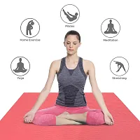 DecorSecrets Anti-Skid Yoga Mat for Men  Women, Exercise for Gym/Home Workout Fitness Green 6 mm Yoga Mat (Peach)-thumb2
