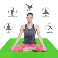 DecorSecrets Anti-Skid Yoga Mat for Men  Women, Exercise for Gym/Home Workout Fitness Green 6 mm Yoga Mat (Parrot Green)-thumb2