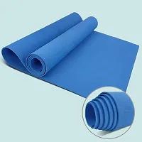 DecorSecrets Anti-Skid Yoga Mat for Men  Women, Exercise for Gym/Home Workout Fitness Green 6 mm Yoga Mat (Blue)-thumb3