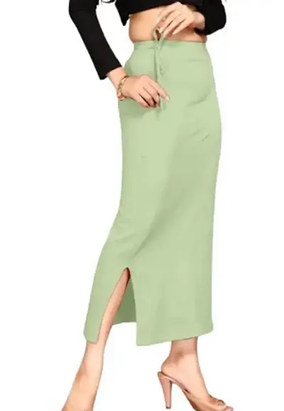 Comfortable Linen Solid Saree Shapewear For Women