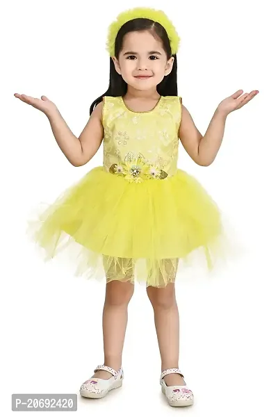 MAREAM Enterprise Baby Girl Dress DR_03YELLOW2 Yellow